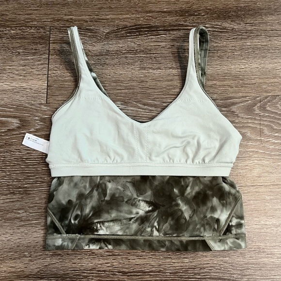 Lululemon Align Tank in Diamond Dye Light Sage Army Green Dark Olive Size 4 - Picture 8 of 9